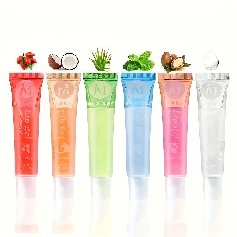 Coffret 6 huiles lèvres – ingrédients argan & rose hip – Belleréelle