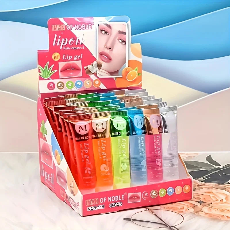 Huile lèvres coffret 6 – textures & teintes variées – Belleréelle
