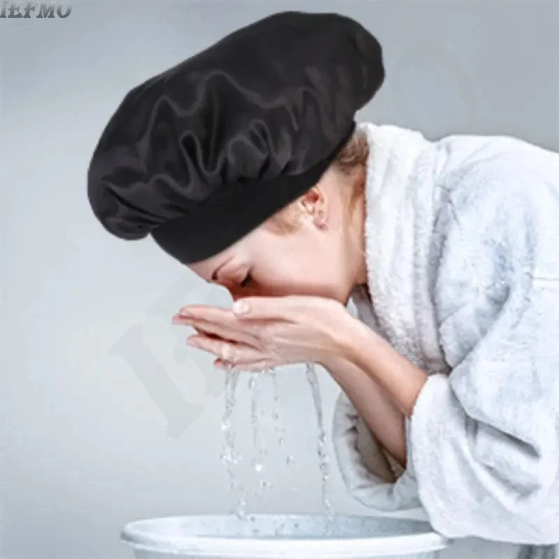 Bonnet satin grand format – zoom matière intérieur satin – Belleréelle