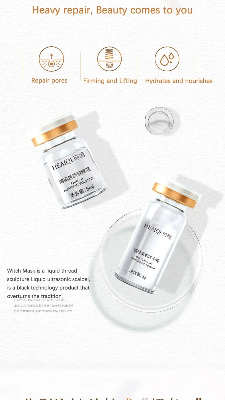 Masque K-beauty collagène – coffret 6 ampoules fond blanc – Belleréelle