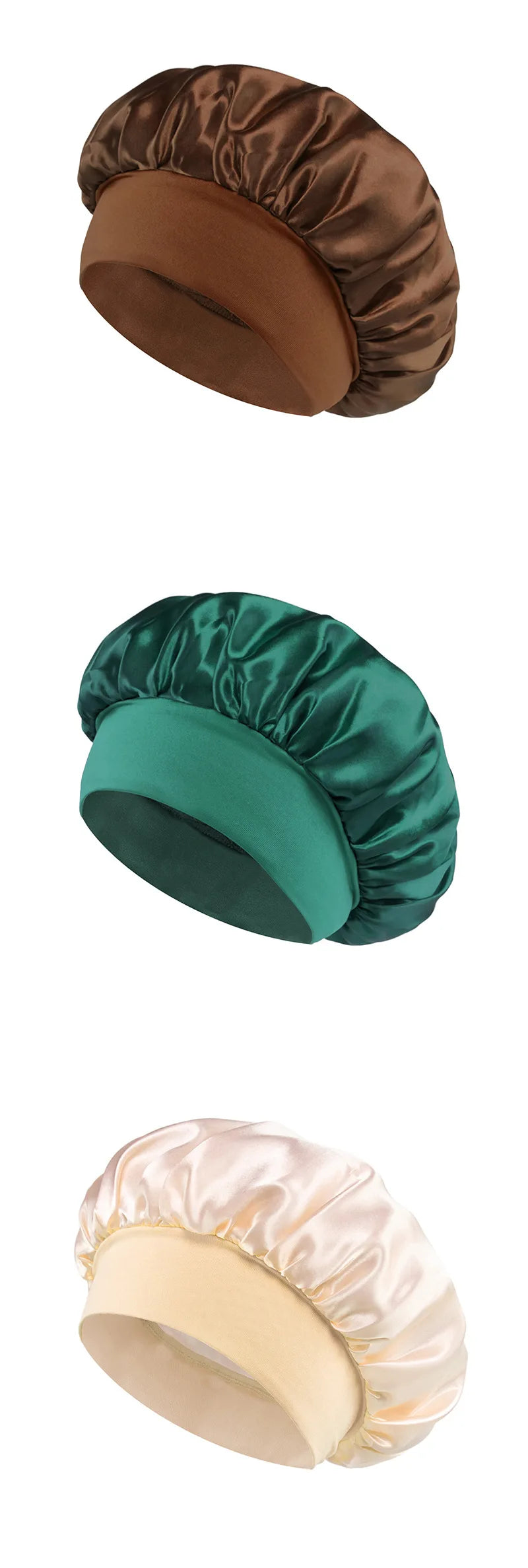 Bonnet satin – élasticité & confort bandeau souple – Belleréelle