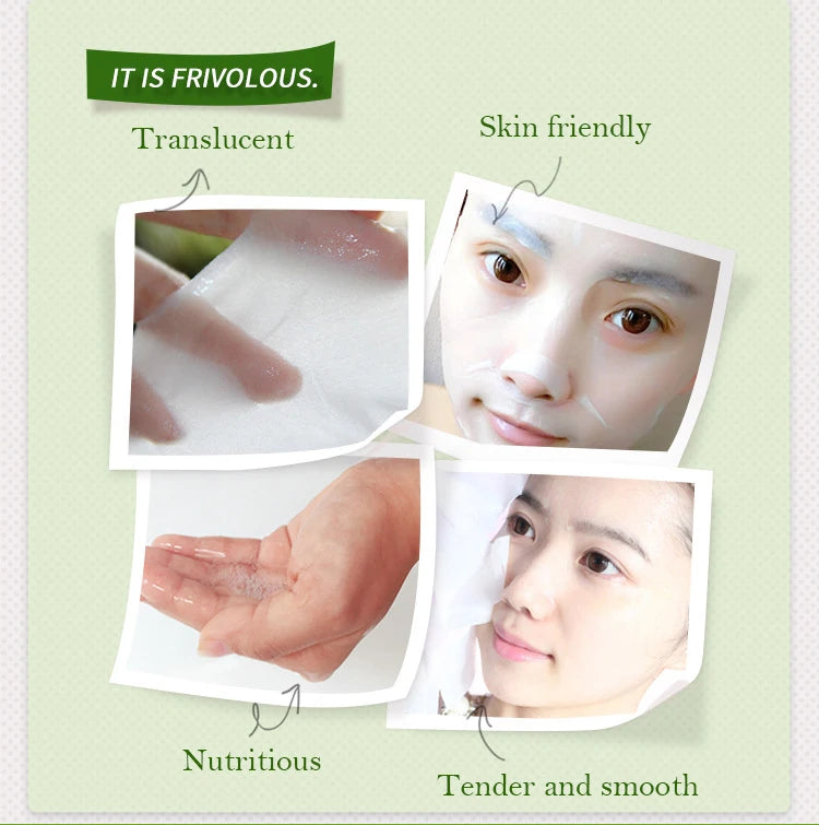 Masques Visage en Tissu – Rituel Hydratant Naturel (Lot de 10)