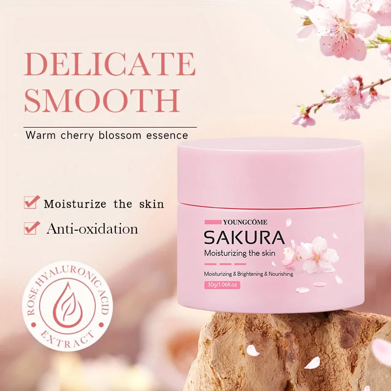 Crème Sakura anti-âge – avant après utilisation – Belleréelle