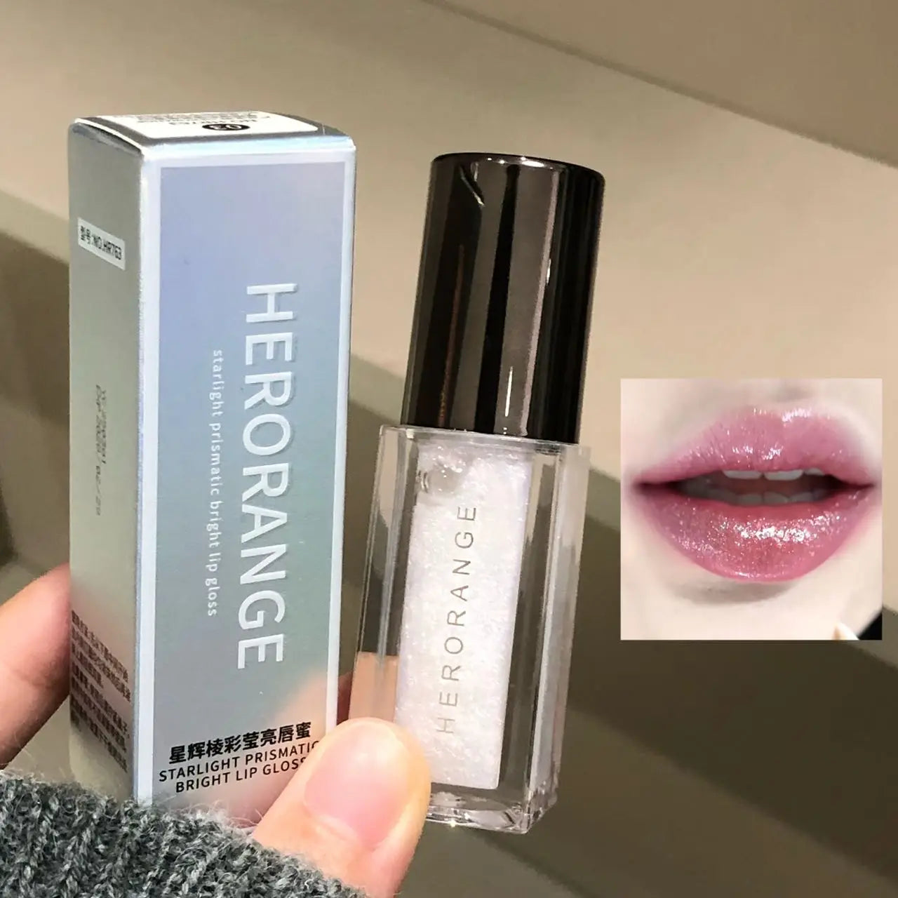 Gloss perlescent Starlight – teinte 03 fond blanc – Belleréelle