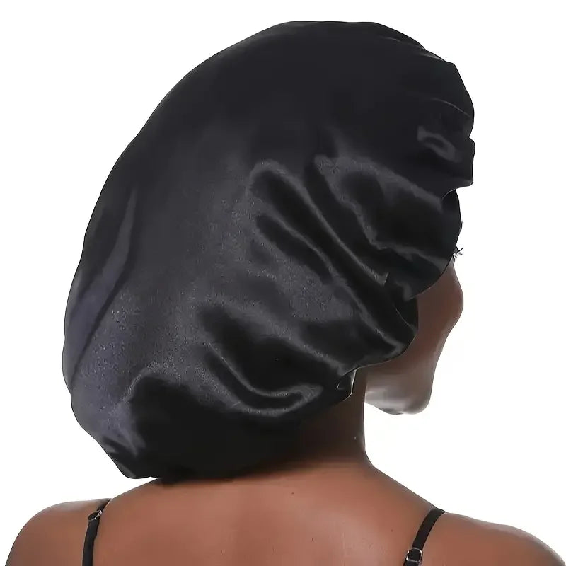 Bonnet satin grand format – zoom élastique & matière – Belleréelle