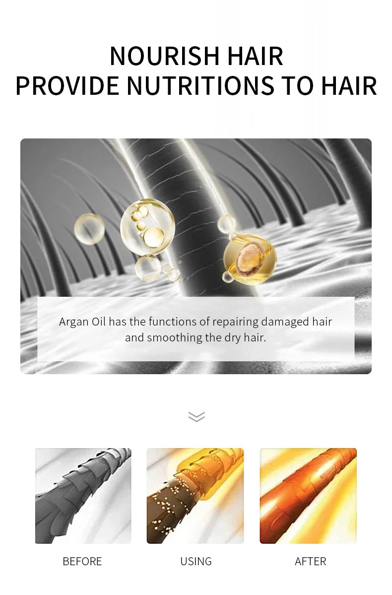 Huile argan – résultat cheveux brillants & anti-frisottis – Belleréelle