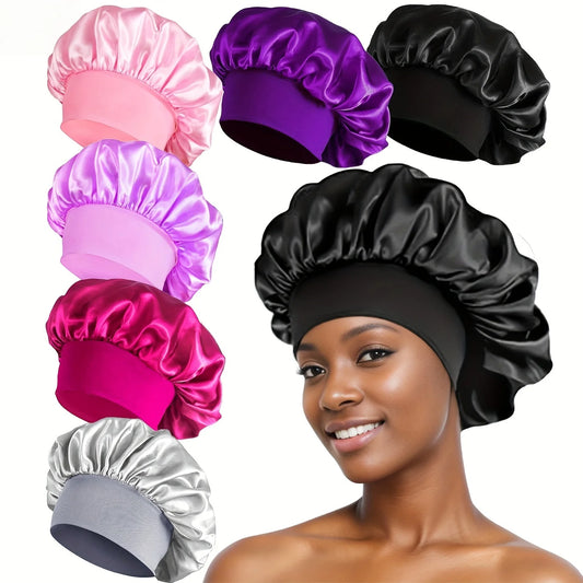 Bonnet satin cheveux bouclés & tresses protection nuit – Belleréelle