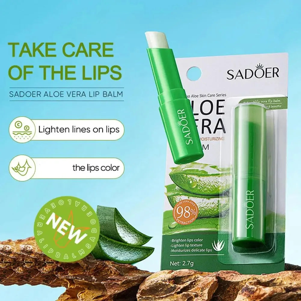 Baume lèvres aloe vera – texture & couleur naturelle – Belleréelle