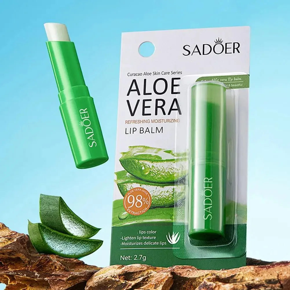 Baume aloe vera lèvres – pack 5 pièces vue de côté – Belleréelle