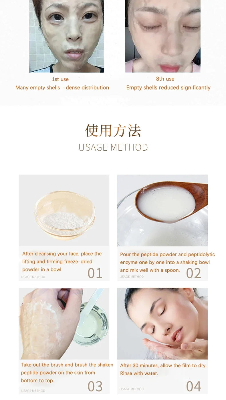 Masque K-beauty collagène – 14 ampoules avec boîte élégante – Belleréelle