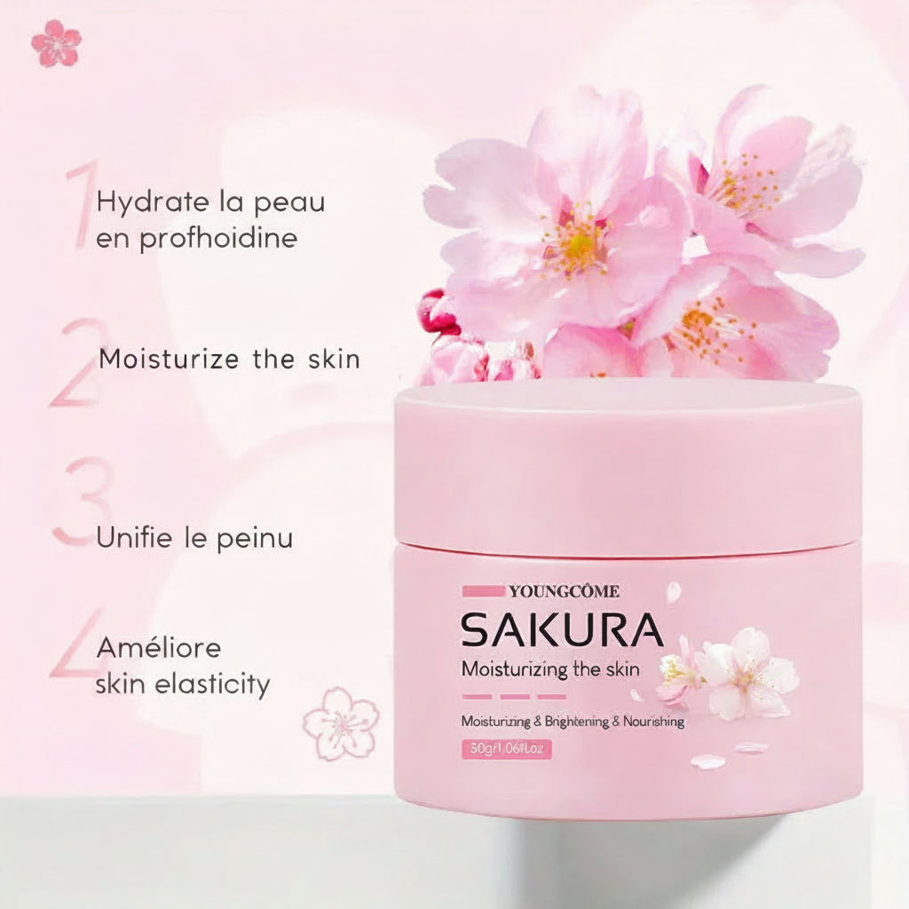 Crème Sakura – ingrédients collagène & fleur de cerisier – Belleréelle