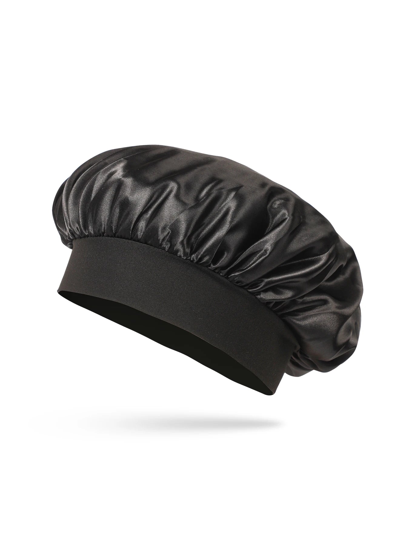 Bonnet satin cheveux bouclés – avant après protection nuit – Belleréelle