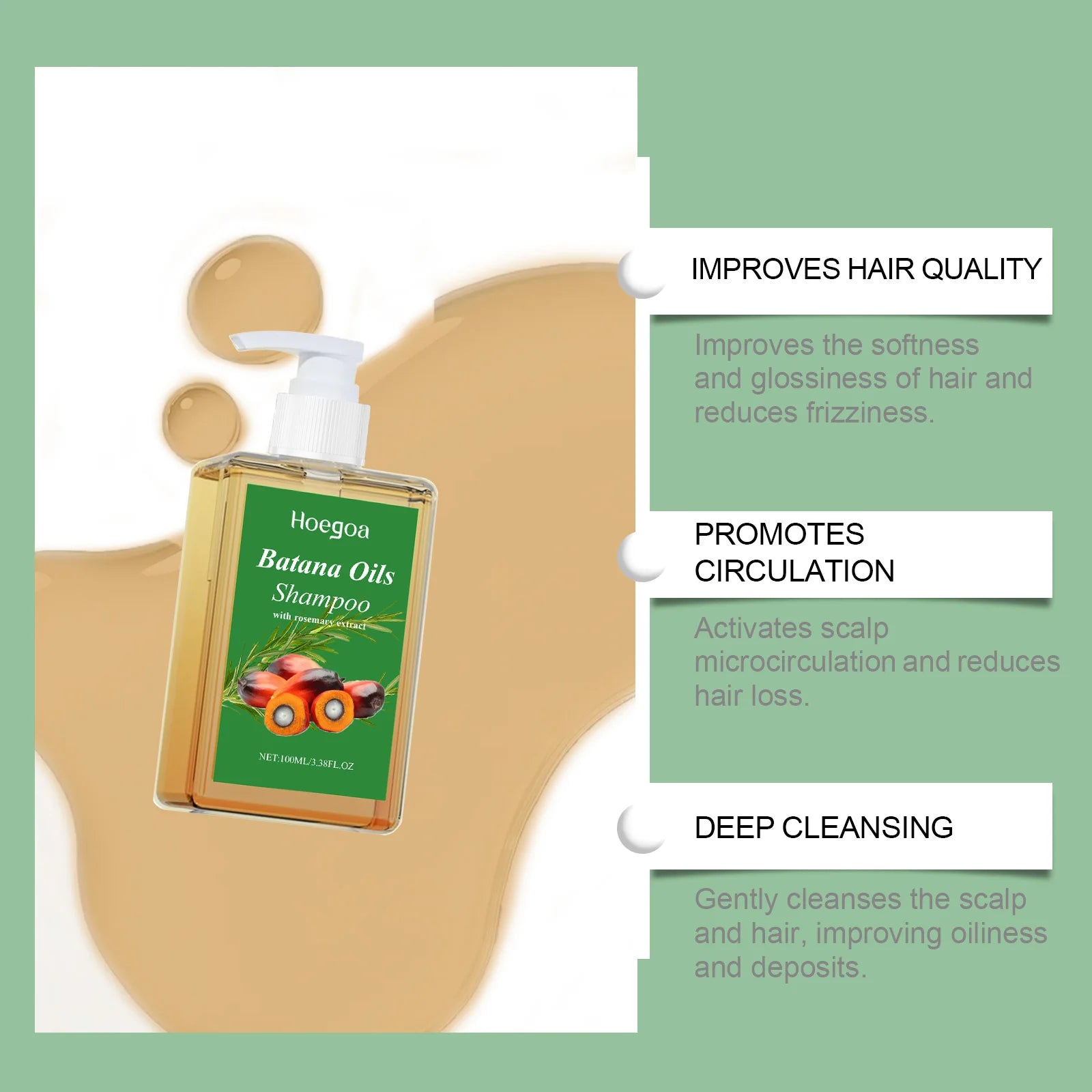 Shampoing à l'huile de Batana — Repousse & Réparation