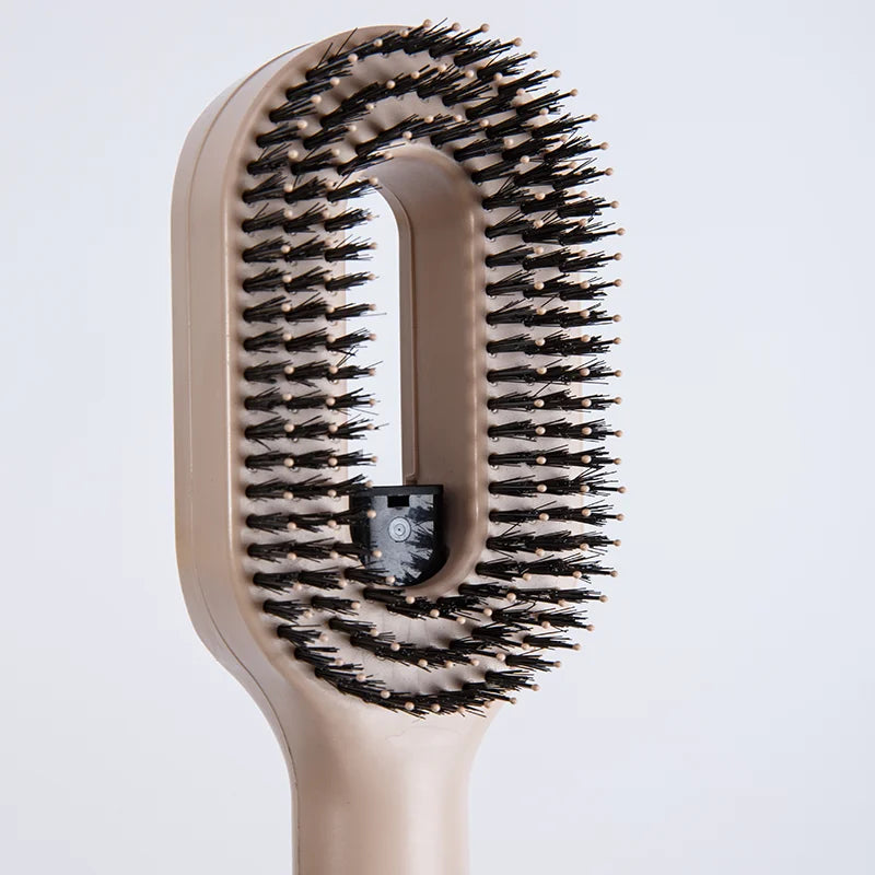 Brosse Spray 2-en-1 — Massage du Cuir Chevelu & Démêlant Antistatique