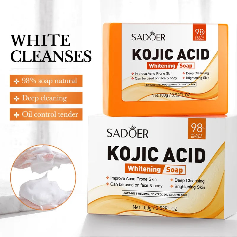 Savon Nettoyant Éclaircissant à l'Acide Kojique