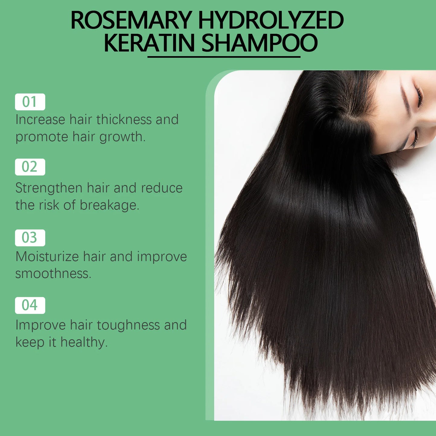 Shampooing romarin – ingrédients naturels kératine hydrolysée – Belleréelle