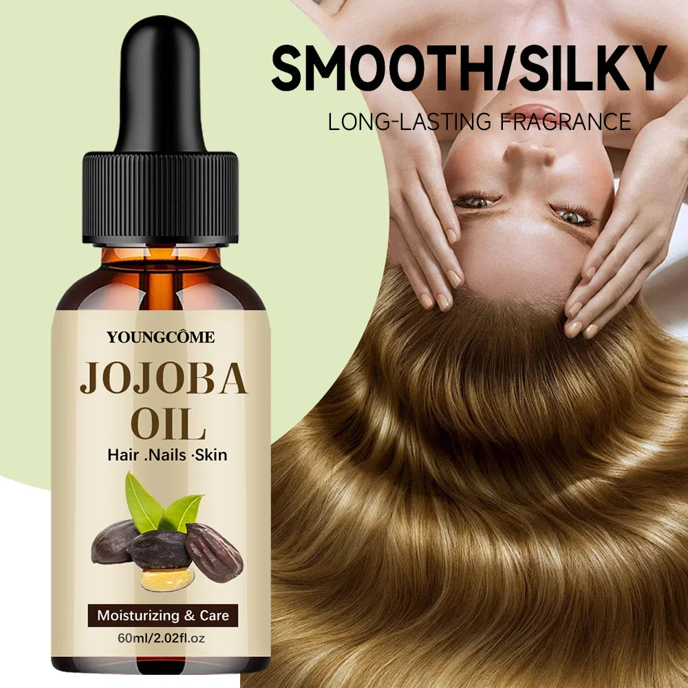 Huile de Jojoba Bio Pure — Visage, Cheveux & Ongles