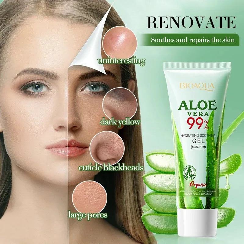 Gel Aloe Vera Bio — Hydratation & Réparation Visage & Corps