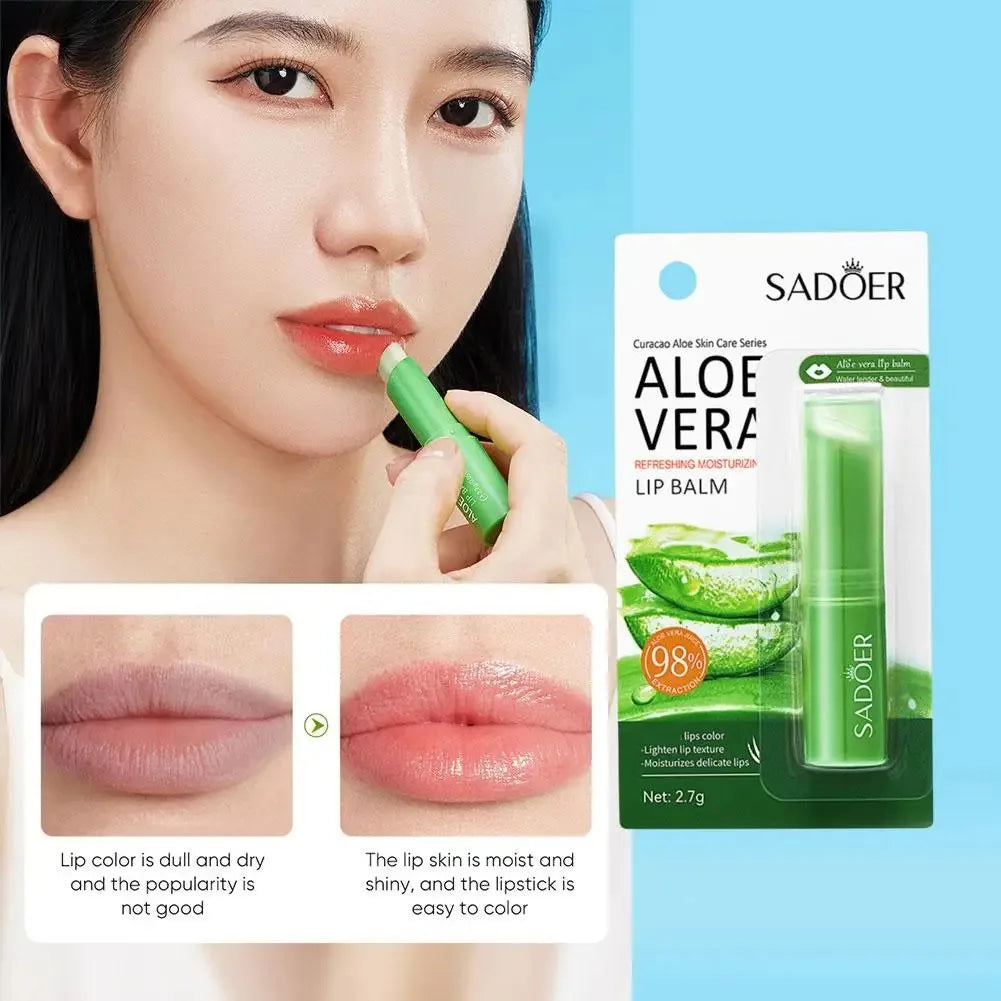 Baume aloe vera lèvres – résultat lèvres douces & hydratées – Belleréelle
