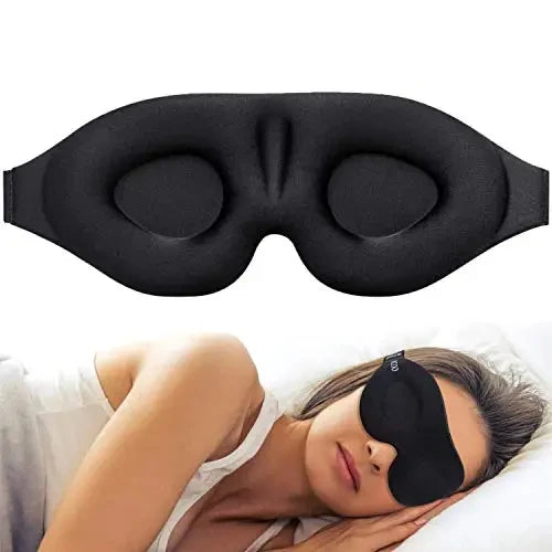 Masque de nuit 3D – couleur rose fond blanc – Belleréelle