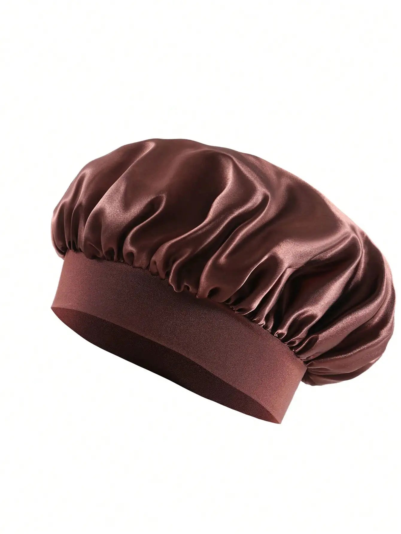 Bonnet satin cheveux bouclés & tresses — protection nuit
