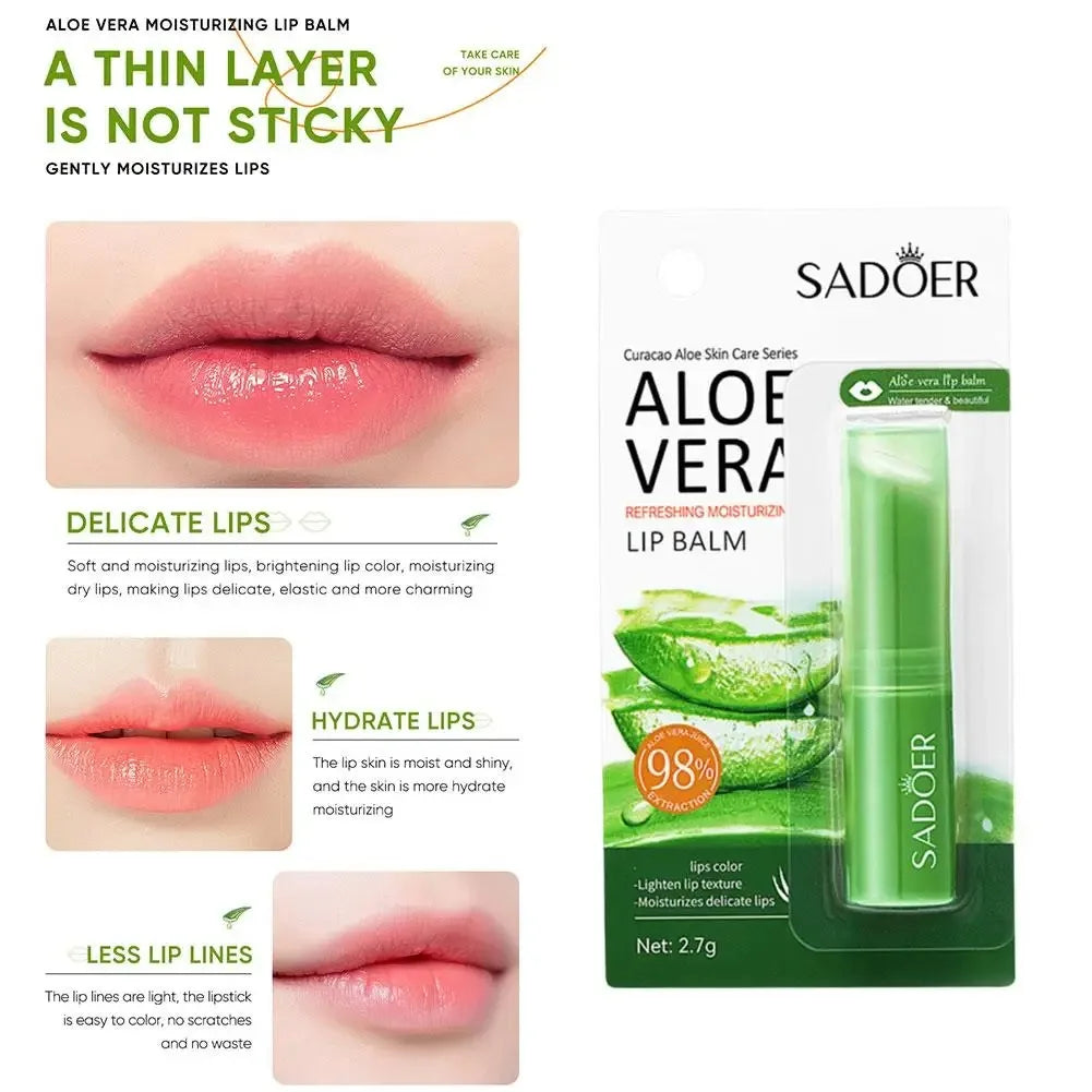 Baume aloe vera lèvres – bienfaits double protection – Belleréelle
