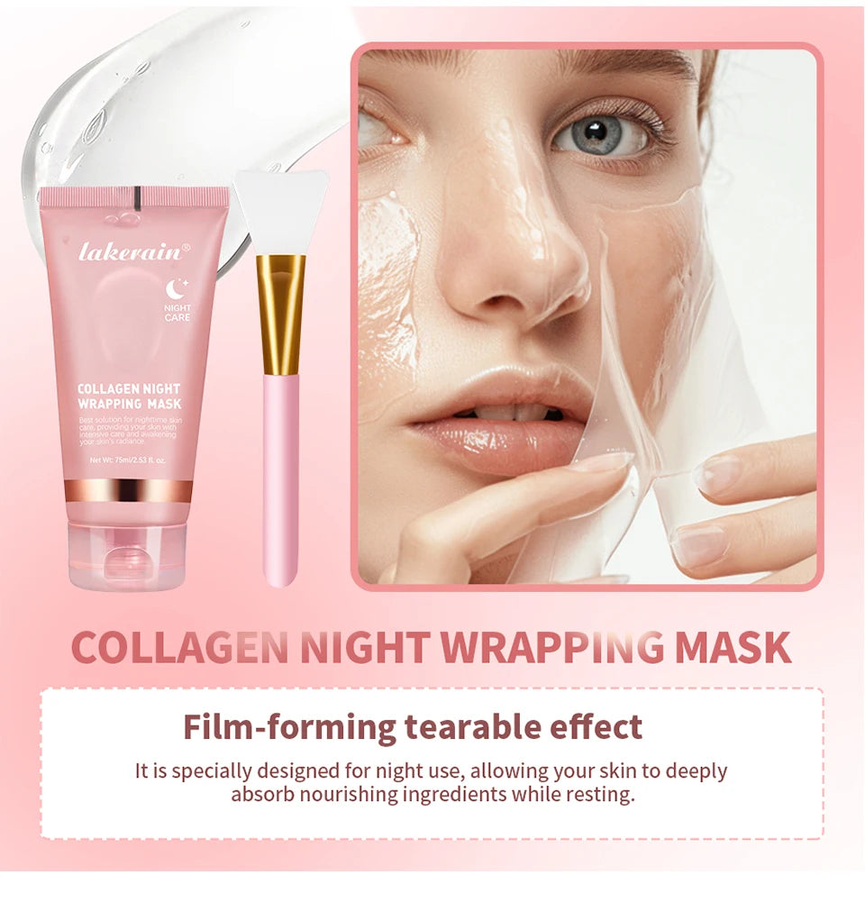 Masque collagène + pinceau – bienfaits anti-âge détaillés – Belleréelle