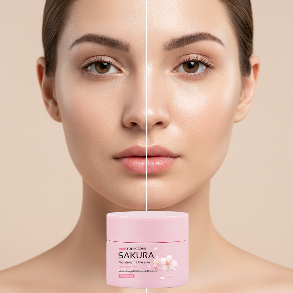 Crème Sakura - Avant Après